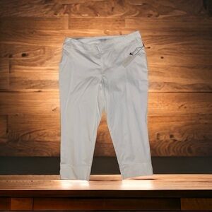 Rachel Zoe Crisp White Pull On Capri Pants